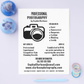 Zwart camerapictogram, fotograaf, fotografische hi flyer (Enkel)