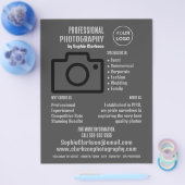 Zwart camerapictogram, fotograaf, fotografische hi flyer (Enkel)