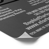 Zwart camerapictogram, fotograaf, fotografische hi poster (Hoek)