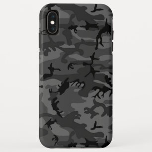 Zwart Camo Patroon iPhone XS Max Hoesje