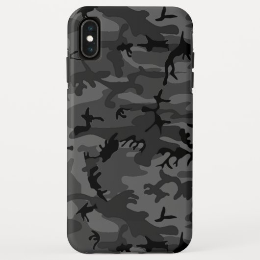 Zwart Camo Patroon Case-Mate iPhone Case (Achterkant)