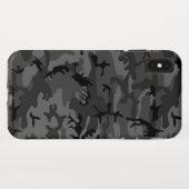 Zwart Camo Patroon Case-Mate iPhone Case (Achterkant (horizontaal))