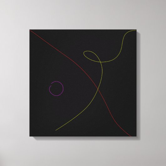 Zwart Canvas Afdruk (Voorkant)