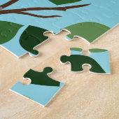 Zwart Capped Chickadee In Tree Legpuzzel (Zijkant)