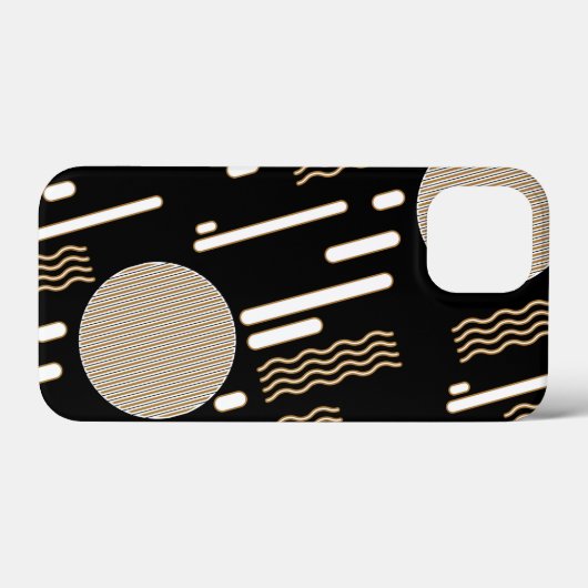 Zwart Case-Mate iPhone Case (Achterkant (horizontaal))