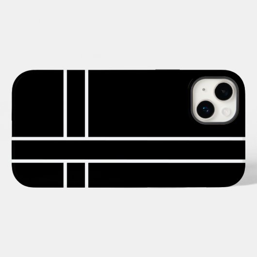 Zwart Case-Mate iPhone Case (Achterkant (horizontaal))