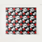 Zwart Casino Poker Groot tapijt Achtergrond Wandkleed (Voorkant (horizontaal))