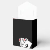 Zwart Casino Poker Verjaardagsfeestje Favorietendo Bedankdoosjes (Geopend)