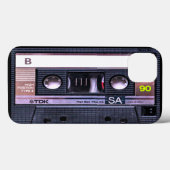 Zwart Cassettebandje Case-Mate iPhone Case (Achterkant (horizontaal))