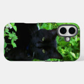 Zwart Cat iPhone / iPad hoesje (Achterkant (horizontaal))