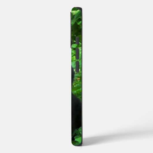 Zwart Cat iPhone / iPad hoesje (Achterkant / Links)