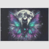 Zwart Cat Moon Tissue Papier (Voorkant)