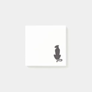Zwart Cat Silhouet witte notitieblokken Post-it® Notes