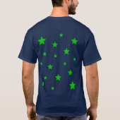 Zwart Cat Stars T-shirt (Achterkant)