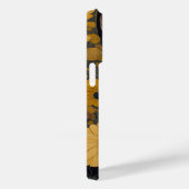 Zwart Cat Yellow Eyes  Flowers Case-Mate iPhone Case (Achterkant / Rechts)