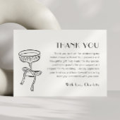 Zwart champagneglas met Vrijgezellenfeest Bedankkaart