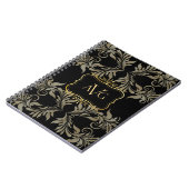 Zwart chassis met  gouden lijst notitieboek (Linkerzijde)