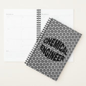 Zwart Chemical Engineer Tekst Planner (Display)