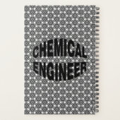 Zwart Chemical Engineer Tekst Planner (Achterkant)