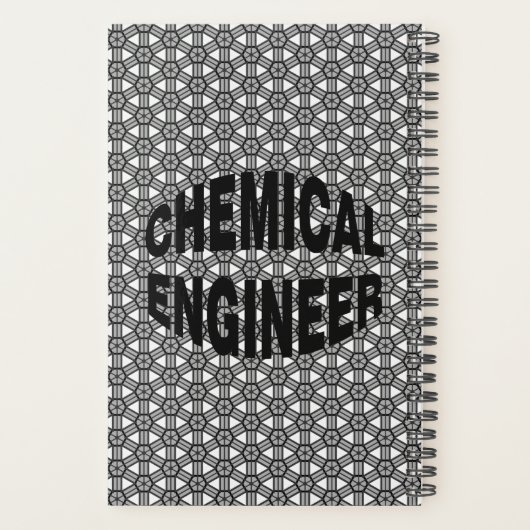 Zwart Chemical Engineer Tekst Planner (Achterkant)
