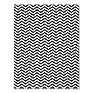 Zwart Chevron Patroon Foto Afdruk