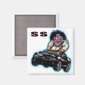 Zwart Chevy Camaro SS magneet (Voorkant / Achterkant)