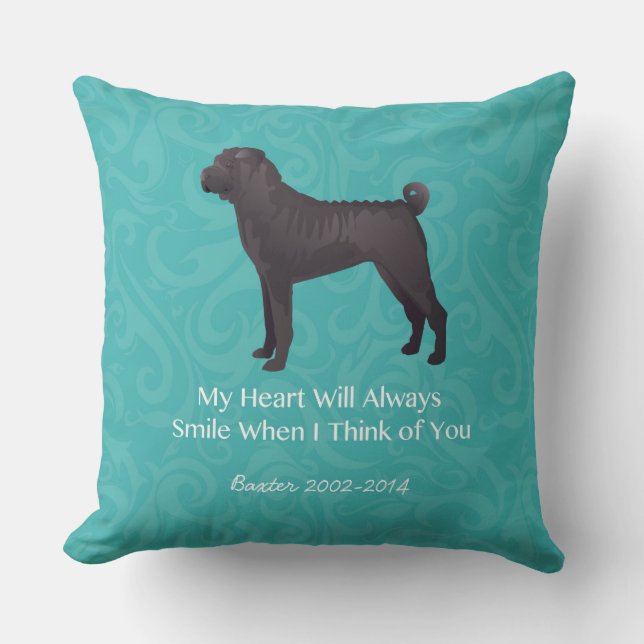 Zwart-Chinees schurkenbeeld van uw ontwerp Kussen (Voorkant)