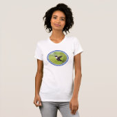 Zwart-Chinese mensvogel T-Shirt (Voorkant volledig)