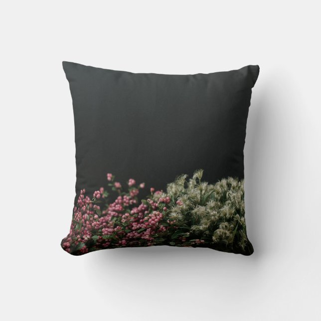 Zwart Chique Accent Pillow Kussen (Voorkant)