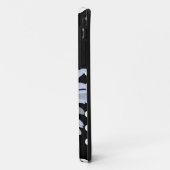 Zwart Chique Wit Polka Dots Fun Daisy Custom Case-Mate iPhone Case (Achterkant/links)