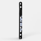 Zwart Chique Wit Polka Dots Fun Daisy Custom Case-Mate iPhone Case (Achterkant/rechts)