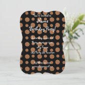 Zwart chocoladekoekjespatroon kaart (Staand voorkant)