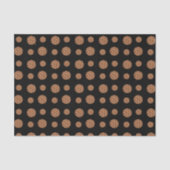 Zwart chocoladekoekjespatroon tissuepapier (Voorkant)