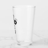 Zwart Christelijk kruis Glas (Links)