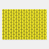 Zwart Christelijk kruis Inpakpapier Vel (Voorkant 3)