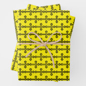 Zwart Christelijk kruis Inpakpapier Vel (In situ)