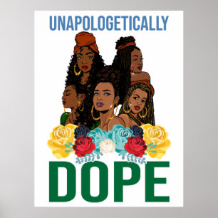 Zwart Christelijk Unapologetisch Dope Sista Poster
