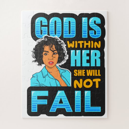 Zwart Christelijk vrouw melanine sista meisje magi Legpuzzel (Verticaal)