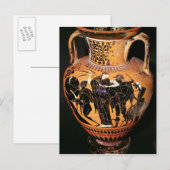 Zwart-cijferige zwelling briefkaart (Voorkant / Achterkant)