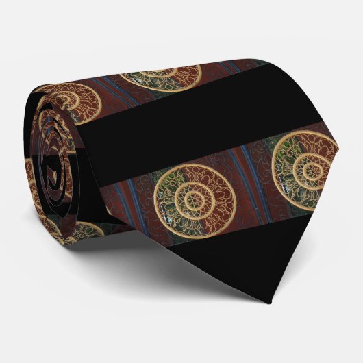 zwart circuleren stropdas (Opgerold)