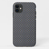 Zwart cirkelvormig naadloos patroon Case-Mate iPhone case (Achterkant)