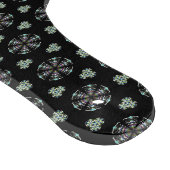 Zwart cirkelvormig schuifwiel snijplank (Hoek)