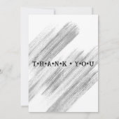 Zwart Classic Retro Auto  Aquarel Bedankkaart (Achterkant)