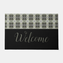 Zwart Classy Patterned Deurmat