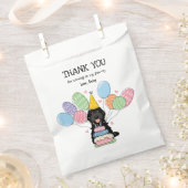 Zwart Cockapoo Cavapoo Verjaardagsfeest Bedankzakje (Geknipt)