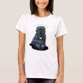 Zwart Cocker Spaniel T-shirt (Voorkant)