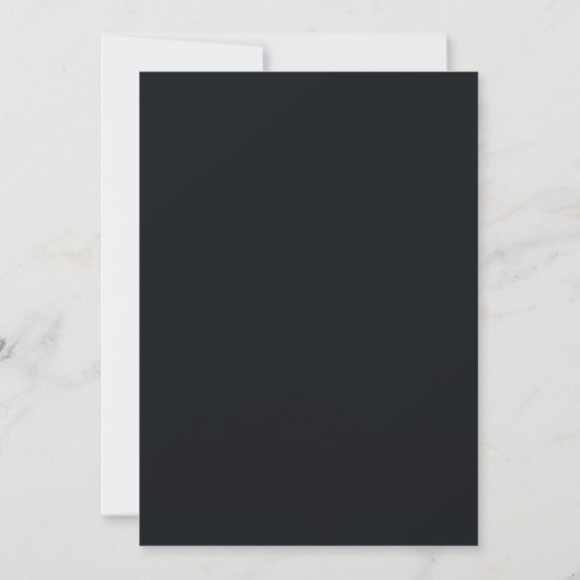 Zwart code-geïnspireerde aangepaste uitnodiging (Achterkant)
