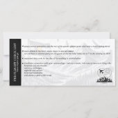 Zwart Colorado Bruiloft Boarding Pass uitnodigen (Achterkant)