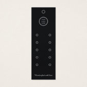 Zwart Compact Multi-Row Oorbel Displang Hang Kaart (Voorkant)