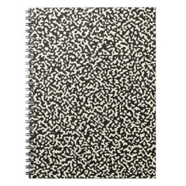 Zwart comppositietboek naadloos patroon notitieboek